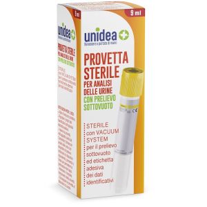 Provetta Urine Unidea Sottovuoto da 9 ml