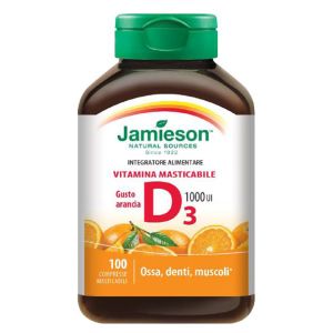 Jamieson Vitamina D Masticabile Arancia 100 Compresse