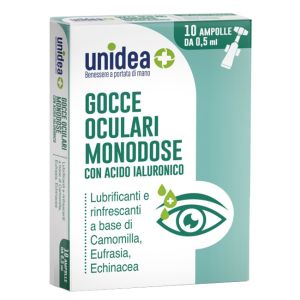 Unidea Gocce Oculari 10 Flaconcini Monodose da 0,5 ml