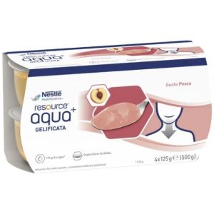 Resource Aqua Acqua Gelificata + Gusto Pesca Cup 6 4x125 g