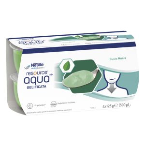 Resource Aqua Acqua Gelificata + Gusto Menta Cup 6 4 x 125 g