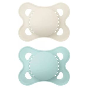 Mam Succhietto Original 2-6 Mesi Silicone Neutro 2 Pezzi