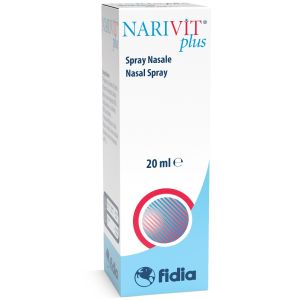 Narivit Plus Spray Nasale 20 ml con Acido Ialuronico Cross-linkato D-pantenolo Biotina Vitamina E Vitamina E