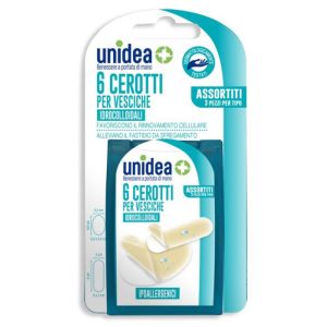 Cerotto Idrocolloidale Assortiti Unidea per Vesciche 6 Pezzi