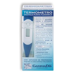 Termometro Digitale Punta Flessibile con Custodia Protettiva Medicare