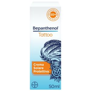 Bepanthenol Tattoo Crema Solare Protettiva Spf50+ 50 ml