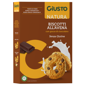 Giusto Senza Glutine Biscotti Avena Gocce Cioccolato 250 g