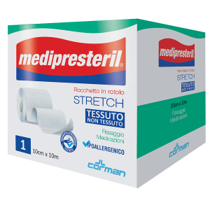 Medipresteril Rocchetto Rotolo Stretch Tessuto Non Tessuto 10 Cm X 1000 Cm