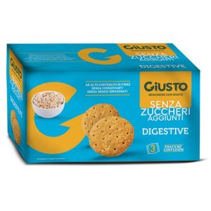 Giusto Senza Zucchero Biscotti Digestive 3 Pezzi da 75 g