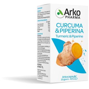 Arkocps Curcuma + Piperina 40 Capsule
