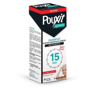 Shampoo Contro Pidocchi E Lendini Pouxit Trattamento con Pettine Incluso 200 ml