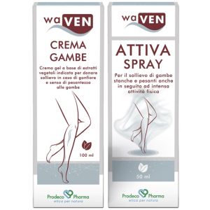Waven Crema Gambe 100 ml + Attiva Spray 50 ml