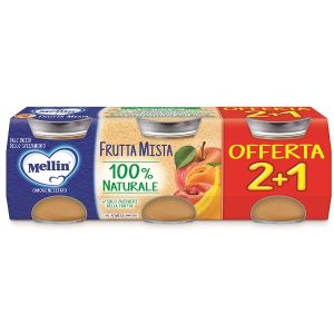 Mellin Omogeneizzato Frutta Mista 3 Pezzi da 100 g