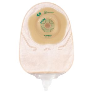 Sacca Urostomia Flexima Active O'convex Convessita' Soffice Ritagliabile 15-35 Mm Midi Beige con Finestra Ispezionabile 10 Pezzi