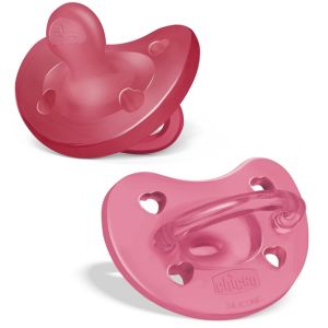 Chicco Gommotto Rosa PhysioForma® Soft 16-36 Mesi (2 Pezzi) - Silicone Extra Morbido e Delicato