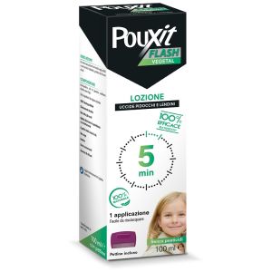 Pouxit Flash Vegetal Lozione Pidocchi E Lendini 100 ml con Pettine