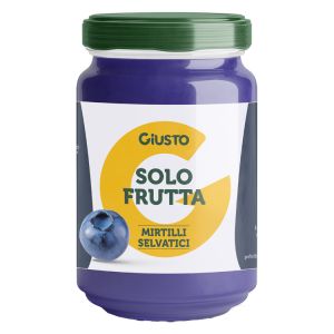 Giusto Solo Frutta Confettura Mirtilli Selvatici 220 g