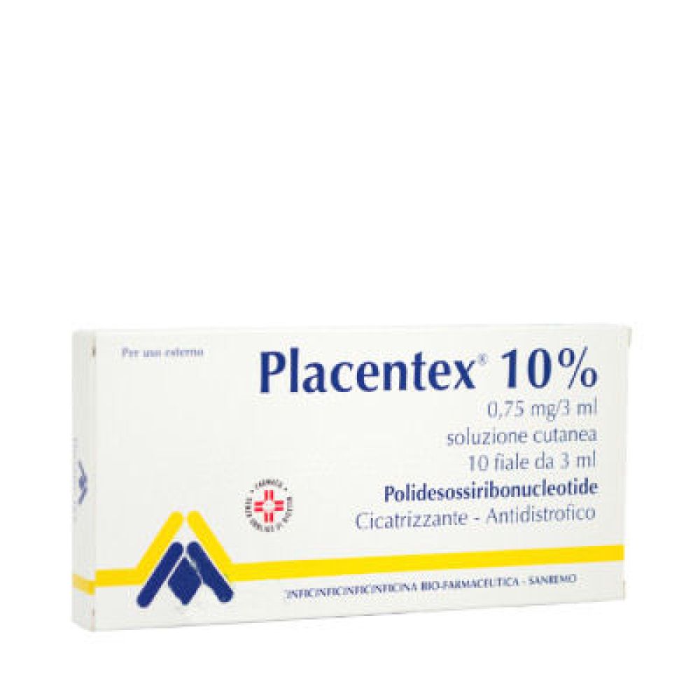 Placentex - 0,75 Mg/3 ml Soluzione Cutanea, 10 Fiale 3 ml