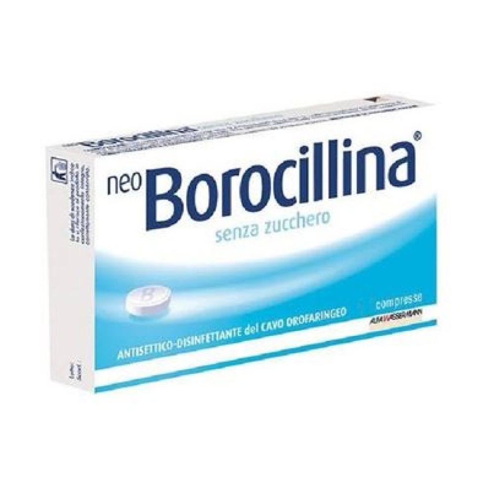 Neoborocillina - 1,2 mg + 20 mg Pastiglie Senza Zucchero 16 Pastiglie in Blister Pvc-pe-pvdc/al