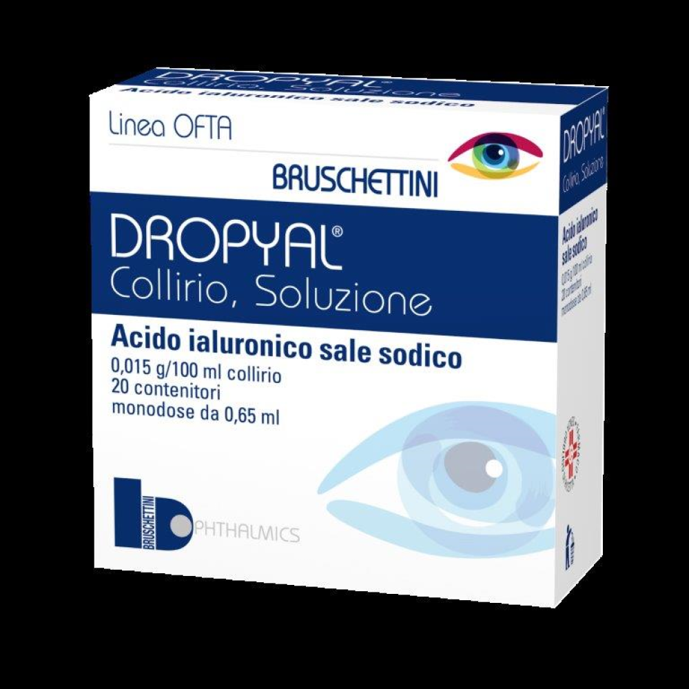 Dropyal - 0,65 ml Collirio, Soluzione, 20 Contenitori Monodose