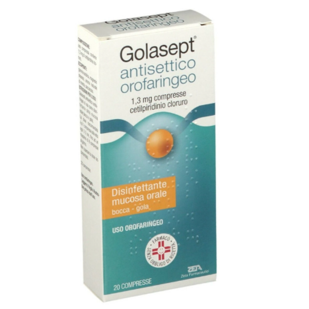 Golasept Antisettico Orofaringeo - 1,3 mg Compresse, 20 Compresse