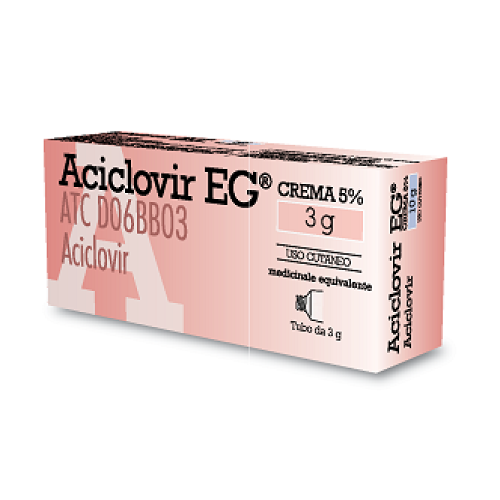Aciclovir (eg) - 5% Crema, 1 Tubo da  3 g
