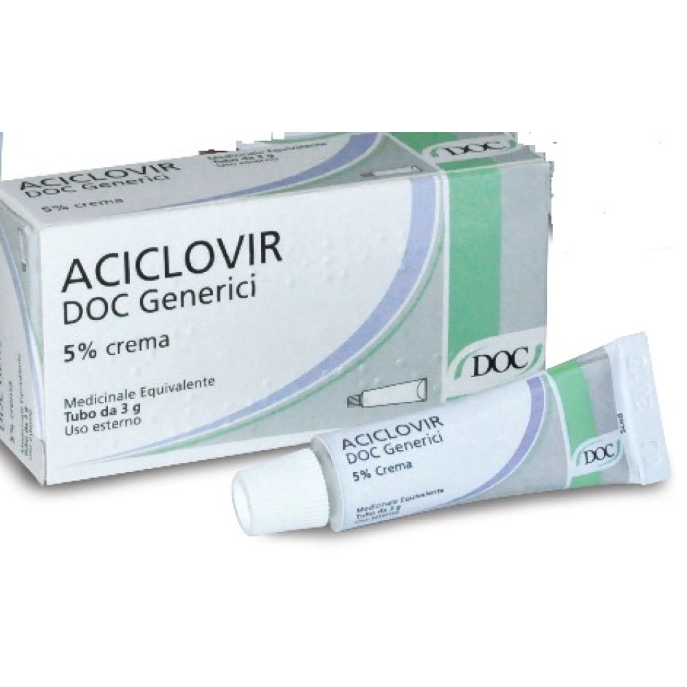 Aciclovir (doc Generici) - 5% Crema, Tubo 3 g