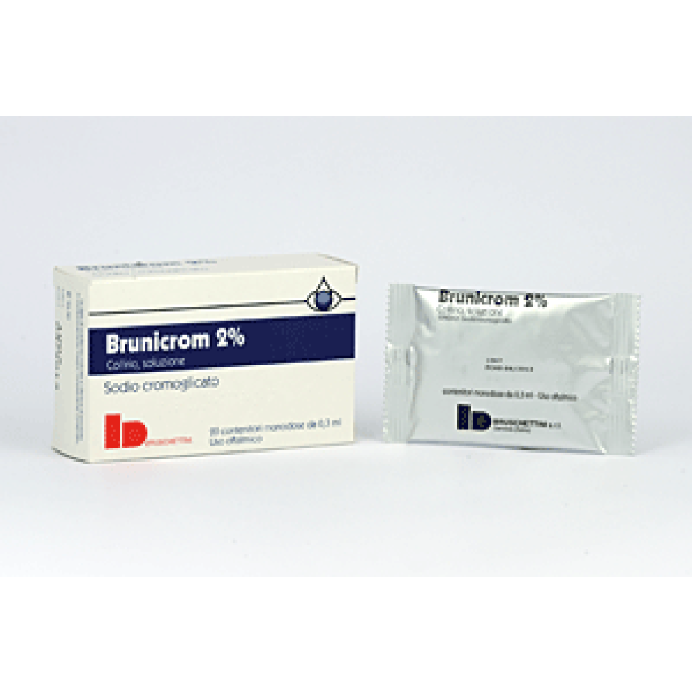 Brunicrom - 2% Collirio, Soluzione, 20 Contenitori Monodose da 0,3 ml