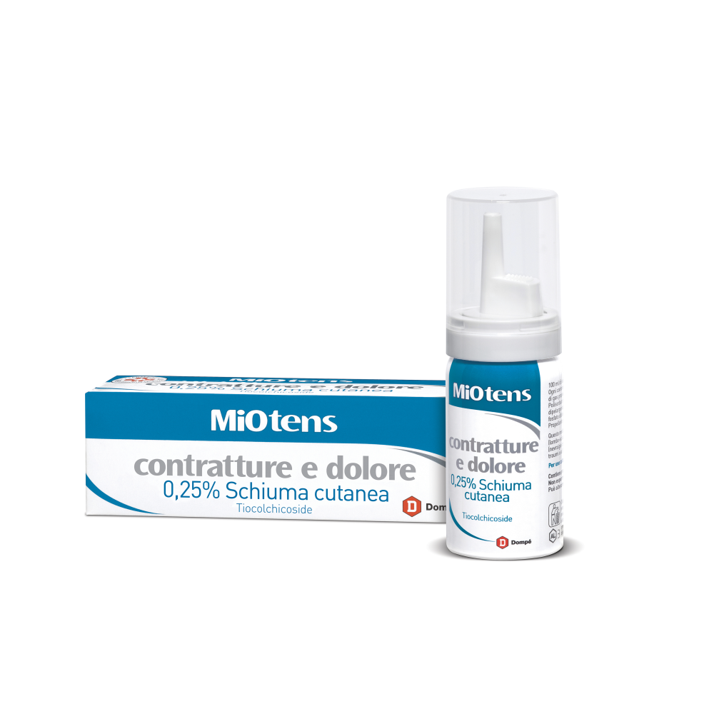 Miotens Contratture E Dolore - 0,25% Schiuma Cutanea, Contenitore Sotto Pressione da 30 ml