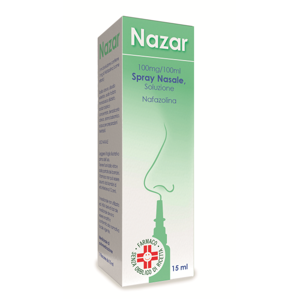 Nazar - 1 Mg/ml Spray Nasale Soluzione 1 Flacone in Vetro da 15 ml