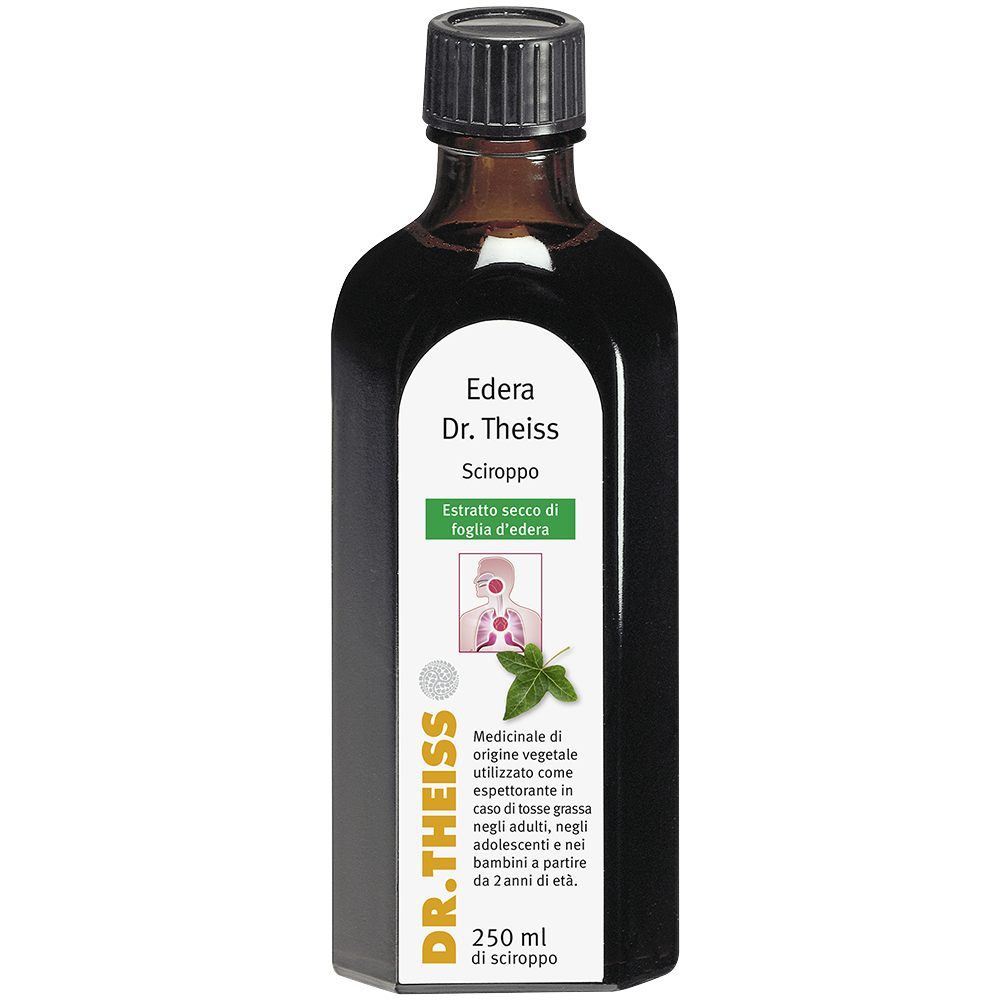 Edera (dr Theiss) - 1,54 Mg/ml Sciroppo 1 Flacone in Vetro da 250 ml con Bicchiere Dosatore