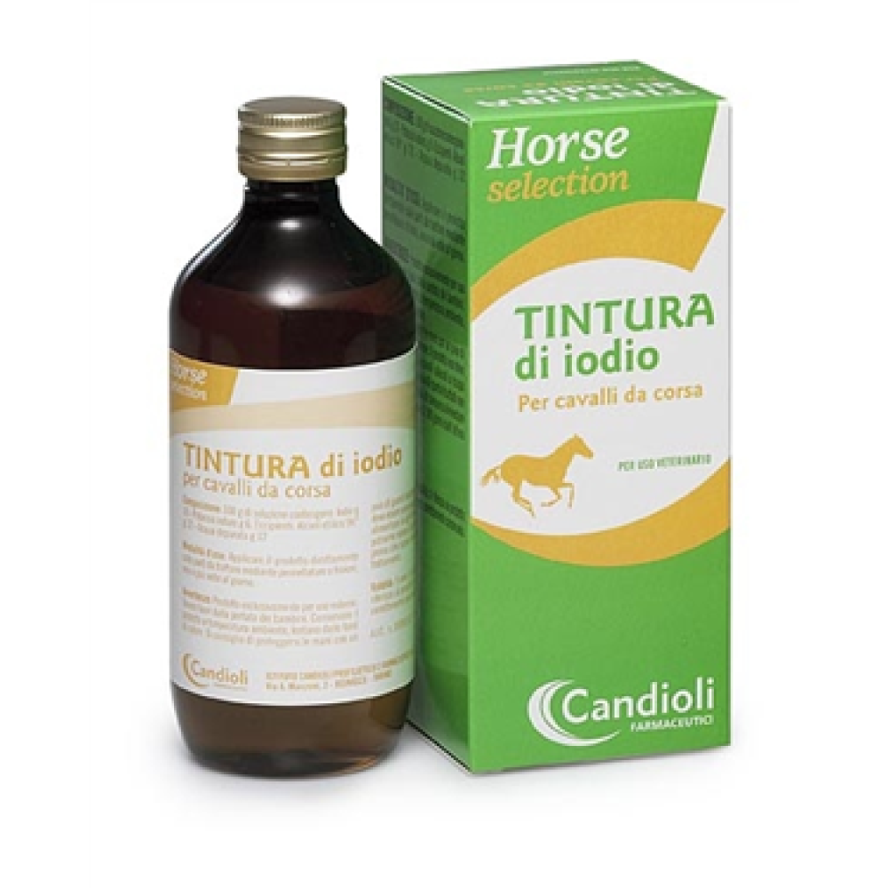 Tintura di Iodio (candioli) - 100 Mg/g + 60 Mg/g Soluzione Cutanea Idroalcolica per Cavalli Ndpa 1 Flacone Pet da 250 ml