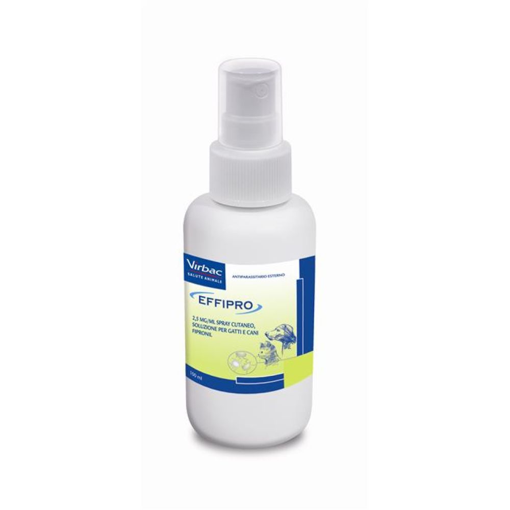 Effipro - 2,5 Mg/ml Soluzione Spray per Uso Topico per Cani E Gatti 1 Flacone da 100 ml
