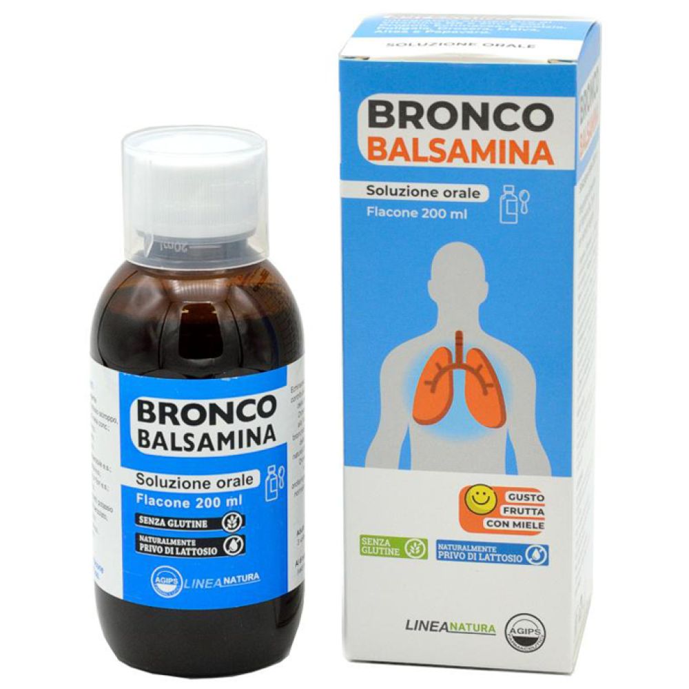 Broncobalsamina Soluzione Orale 200 ml Gusto Frutta con Miele