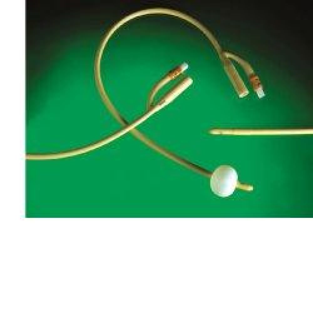 Catetere Uretrale Foley in Lattice Siliconato Ch18 per Cateterizzazione Vescicale Prodotto in Lattice Medicale E Trattato in Silicone Nella Superficie Esterna