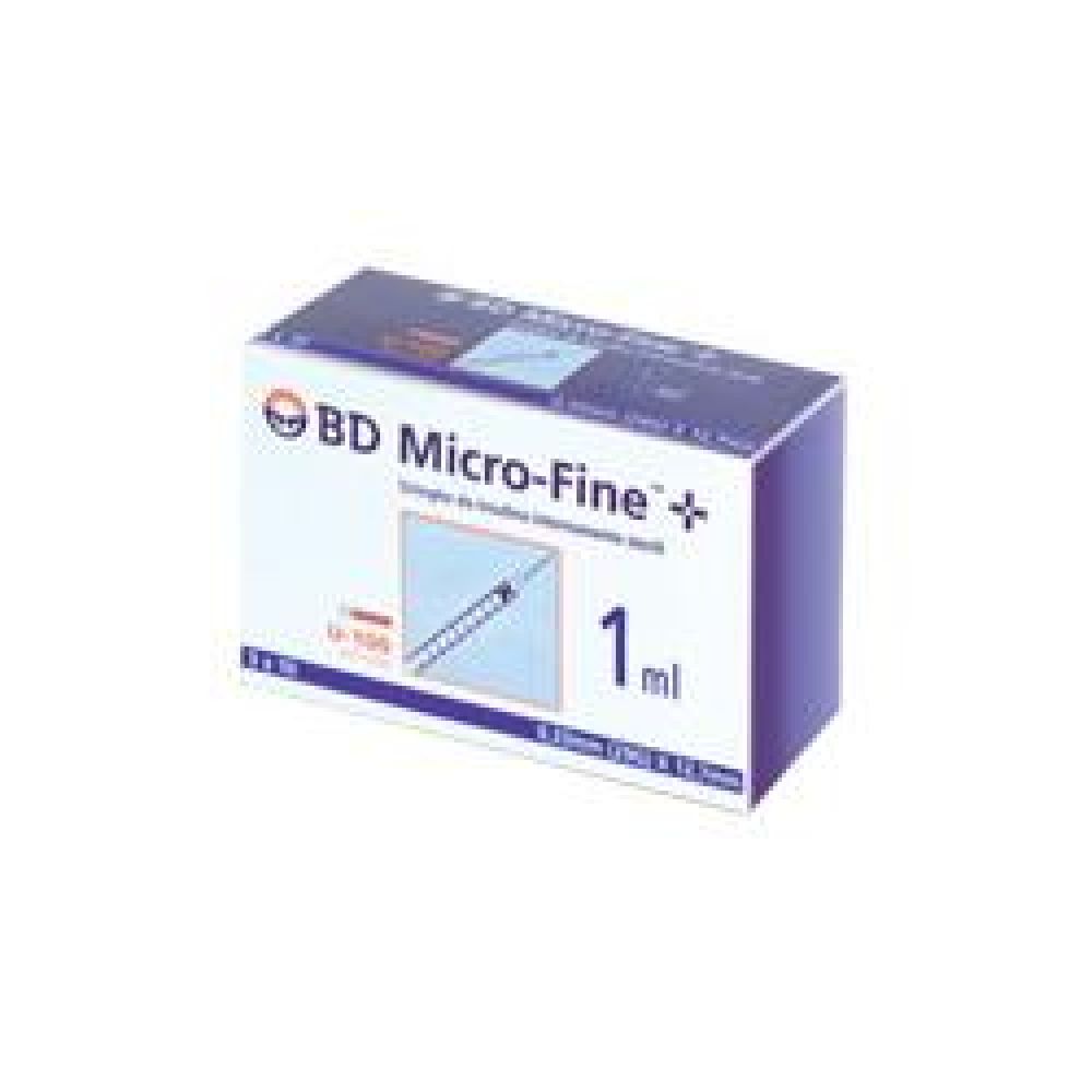 Siringa per Insulina Becton Dickinson 1 ml 100 Ui Ago 29 Gauge 30 Pezzi