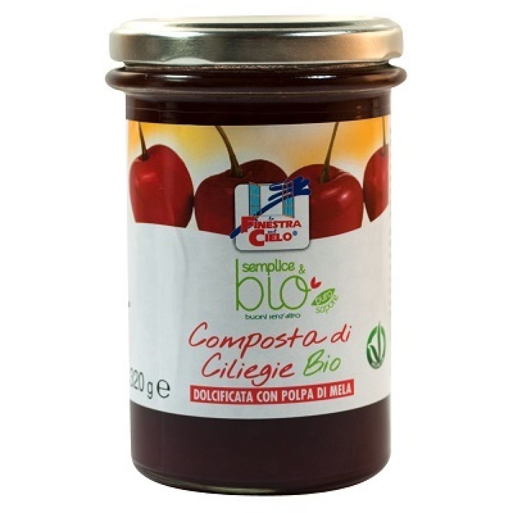 Composta di Ciliegie con Polpa di Mela Bio 320 g