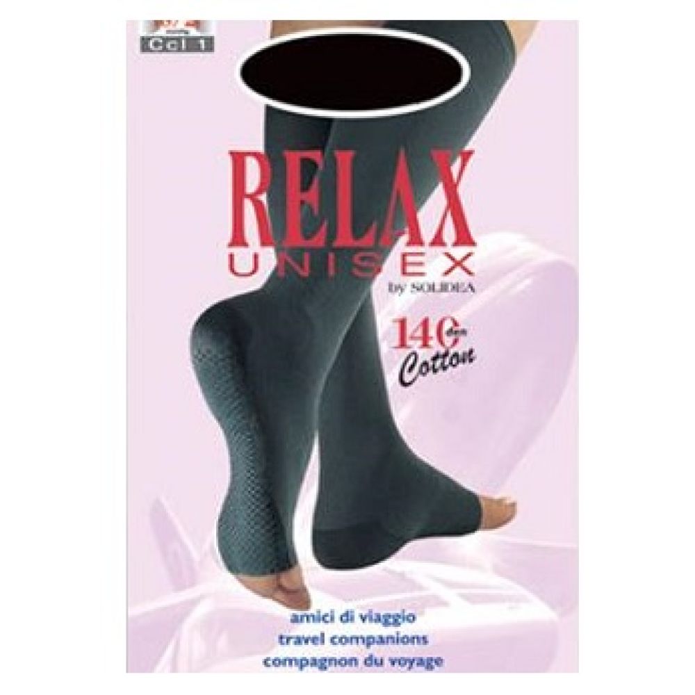 Relax Unisex 140 Gambaletto Cotton Punta Aperta Natur 1 S