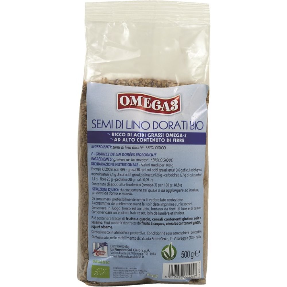 La Finestra Sul Cielo Semi di Lino Dorati 500 g