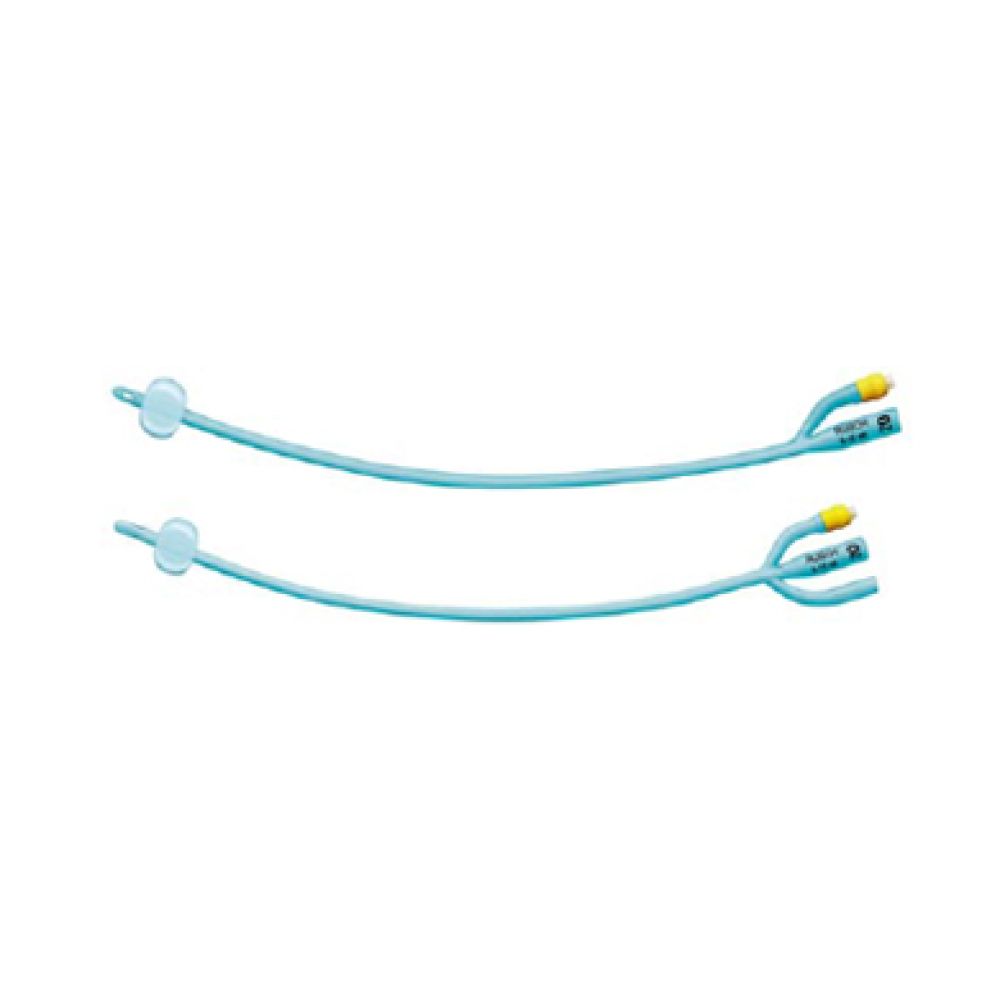 Catetere Vescicale a Permanenza Foley Silasil Plus Adulto per Irrigazione a 2 Vie con Palloncino in Silicone 2 Fori Laterali Ch24 1 Pezzo