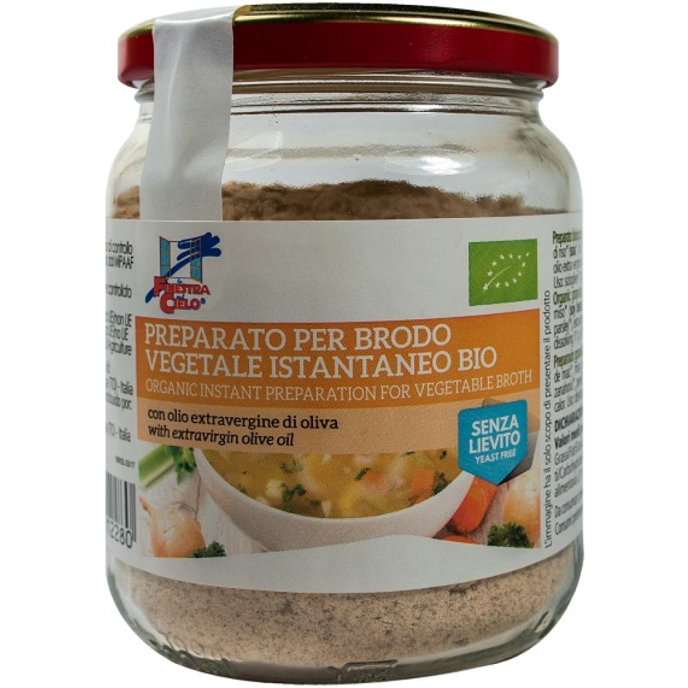Fsc Brodo Vegetale Istantaneo Senza Lievito Bio con Olio Extravergine di Oliva 200 g