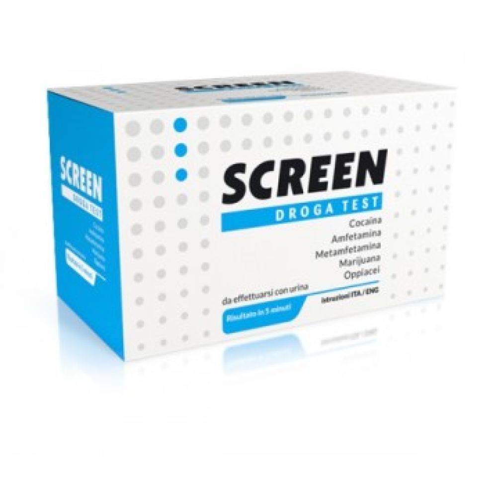 Screen Droga Test 5 Droghe Test Antidroga con Contenitore Urina