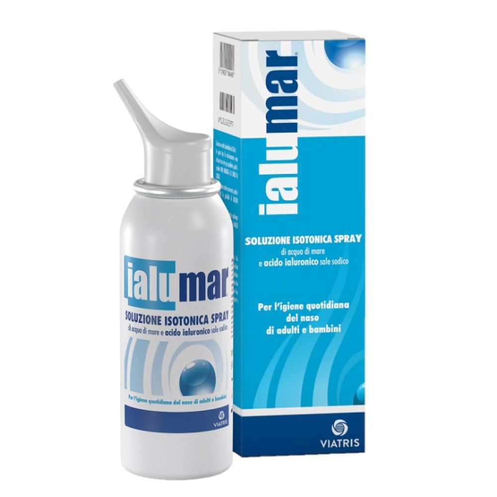 Soluzione Isotonica Spray di Acqua di Mare Acido Ialuronico Sale Sodico per Igiene Naso Adulti E Bambini 100ml