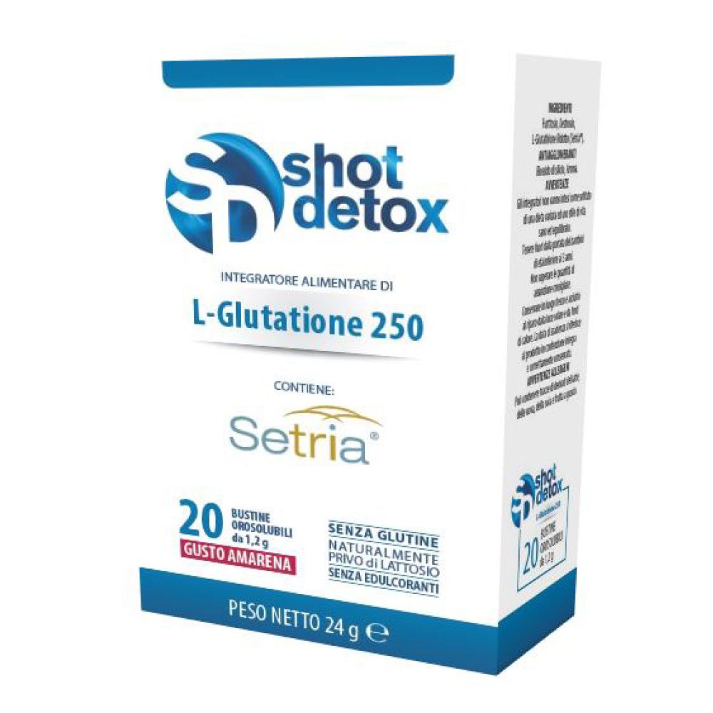 Shot Detox L-glutatione 250 20 Stick da 1,2 g
