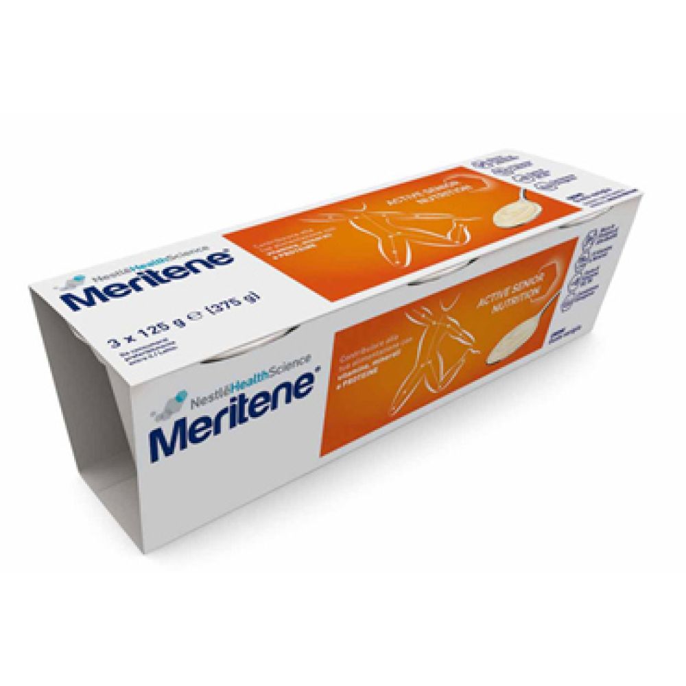 Meritene Crema Vaniglia 3 Vasetti X 125 g