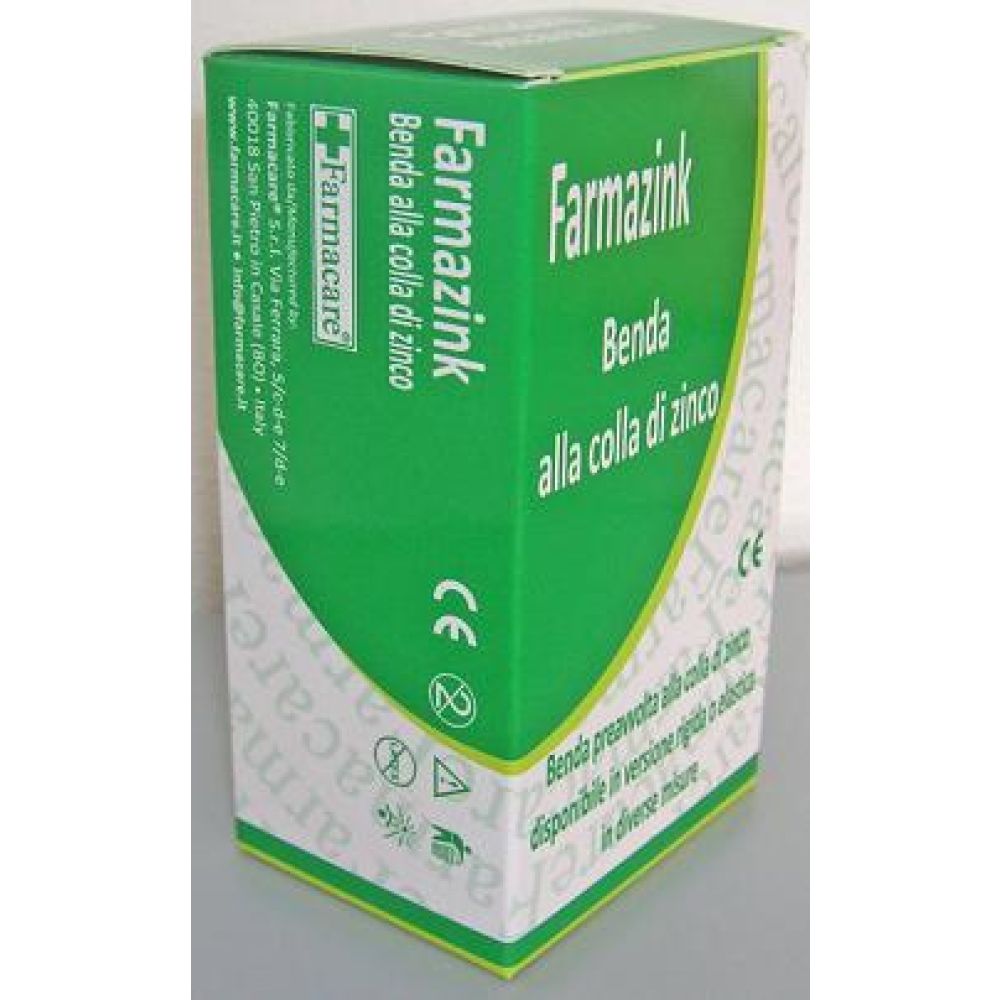 Benda Medicata Elastica Farmazink con Ossido di Zinco Cm10x10m 1 Pezzo