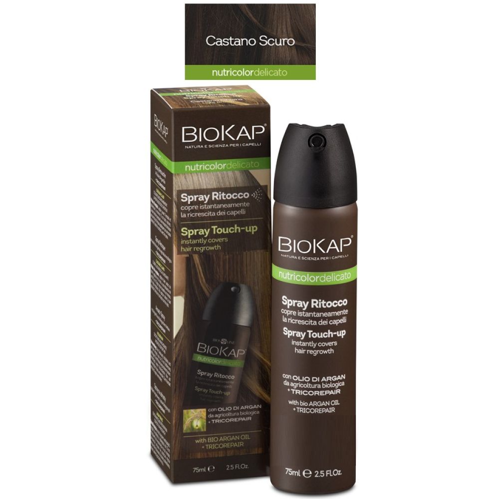 Bios Line Biokap Nutridel Spray Ritocco Castano Scuro 75 ml