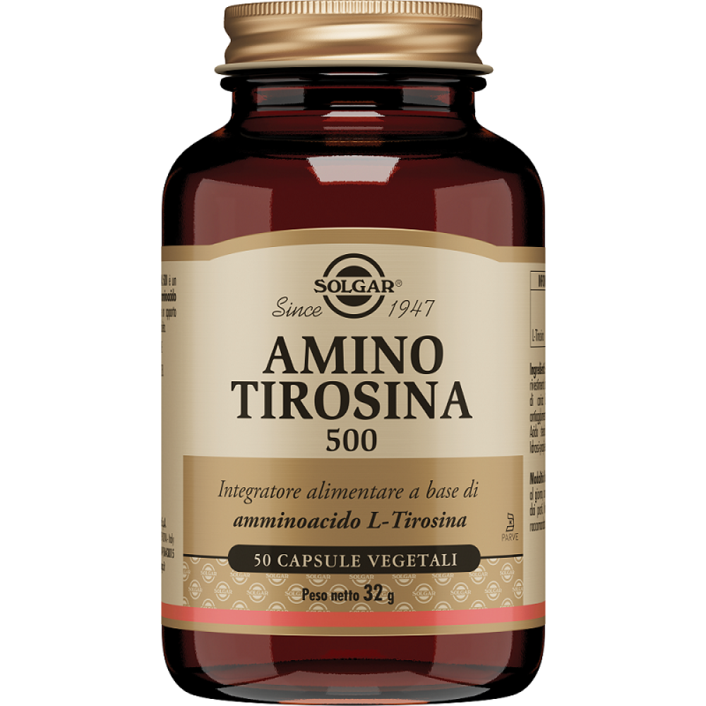 Amino Tirosina 500 50 Capsule Vegetali