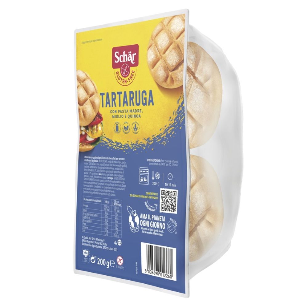 Schar Tartaruga Pane Senza Lattosio 200 g
