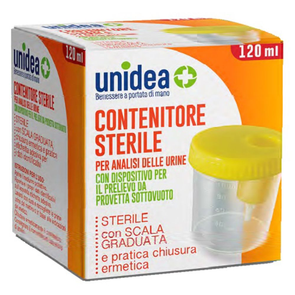 Contenitore Sterile per Analisi Delle Urine Unidea con Dispositivo di Prelievo 120 ml